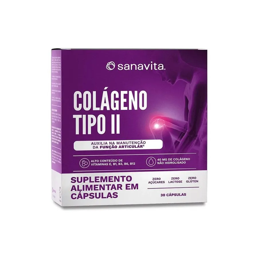 Sanavita Colágeno Tipo II - 30 Cápsulas