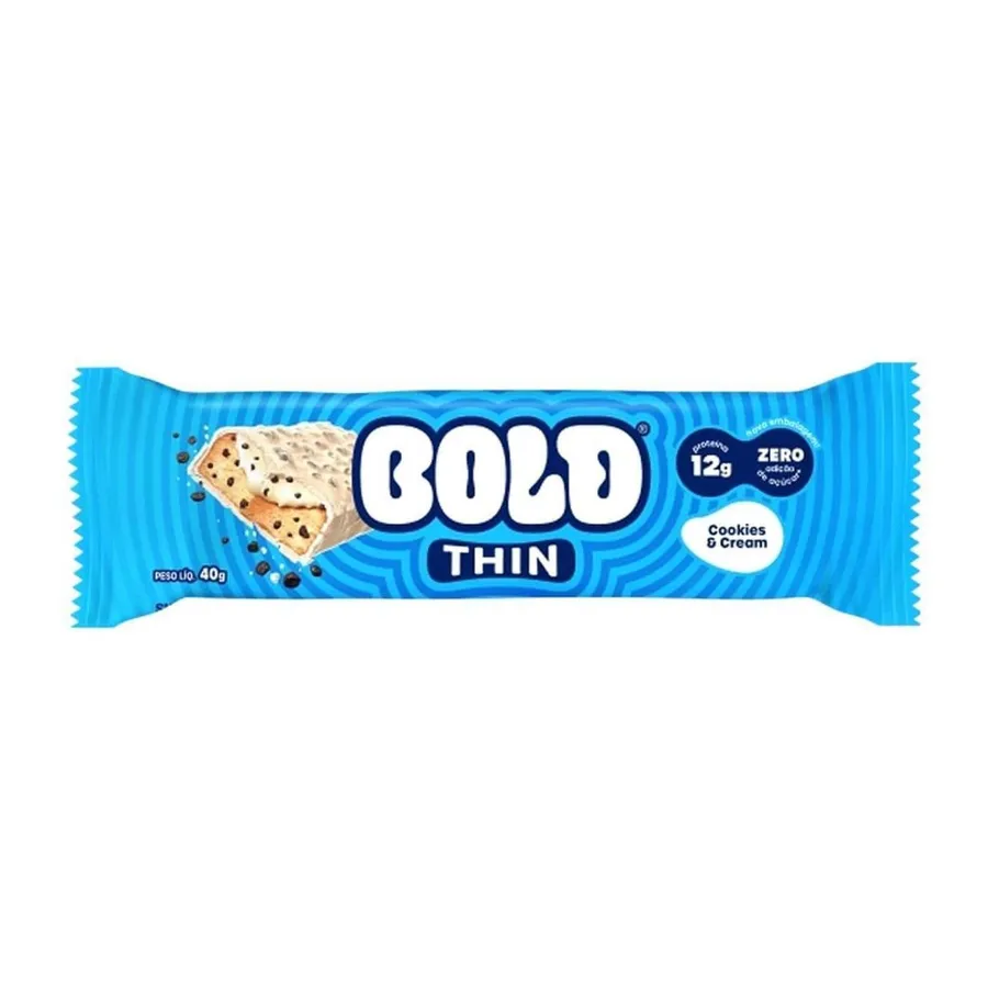 Bold Barra Proteina Thin - 1 Unidade & 40g
