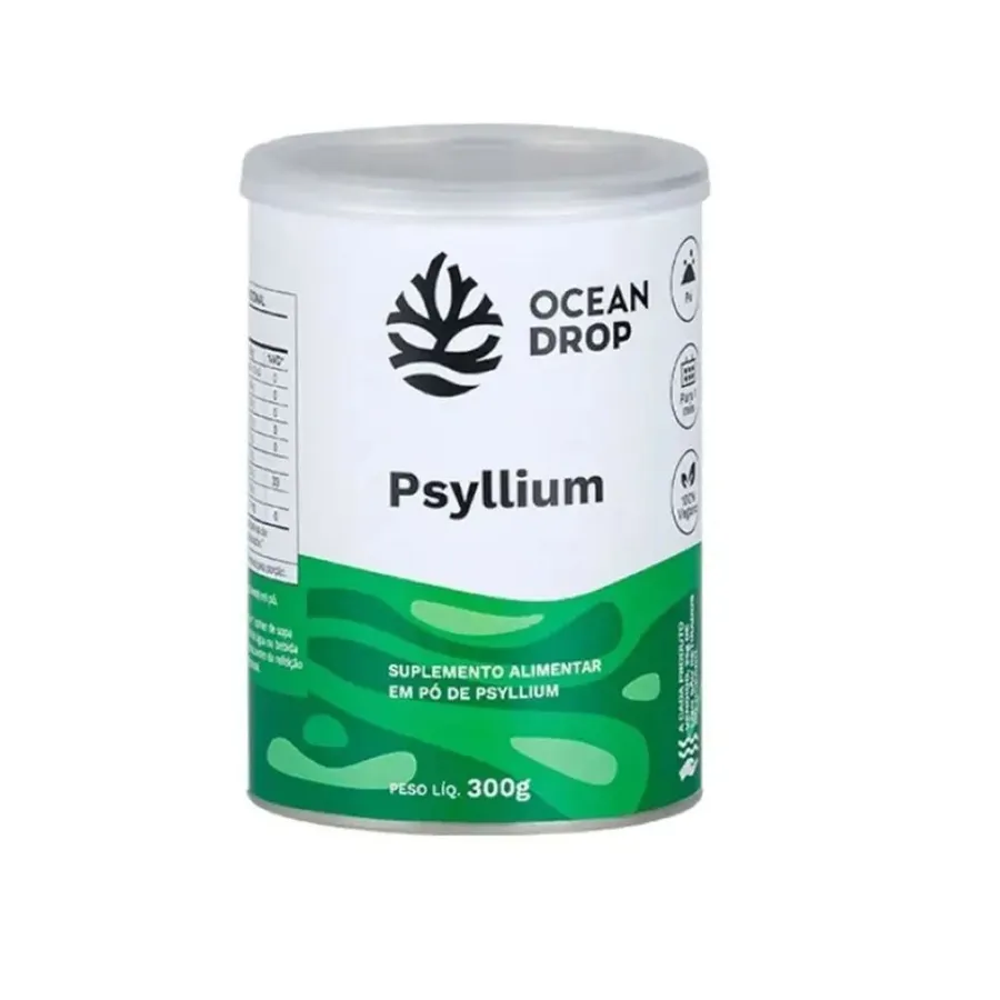 Ocean Drop Psyllium em Pó - Sabor Natural 300g