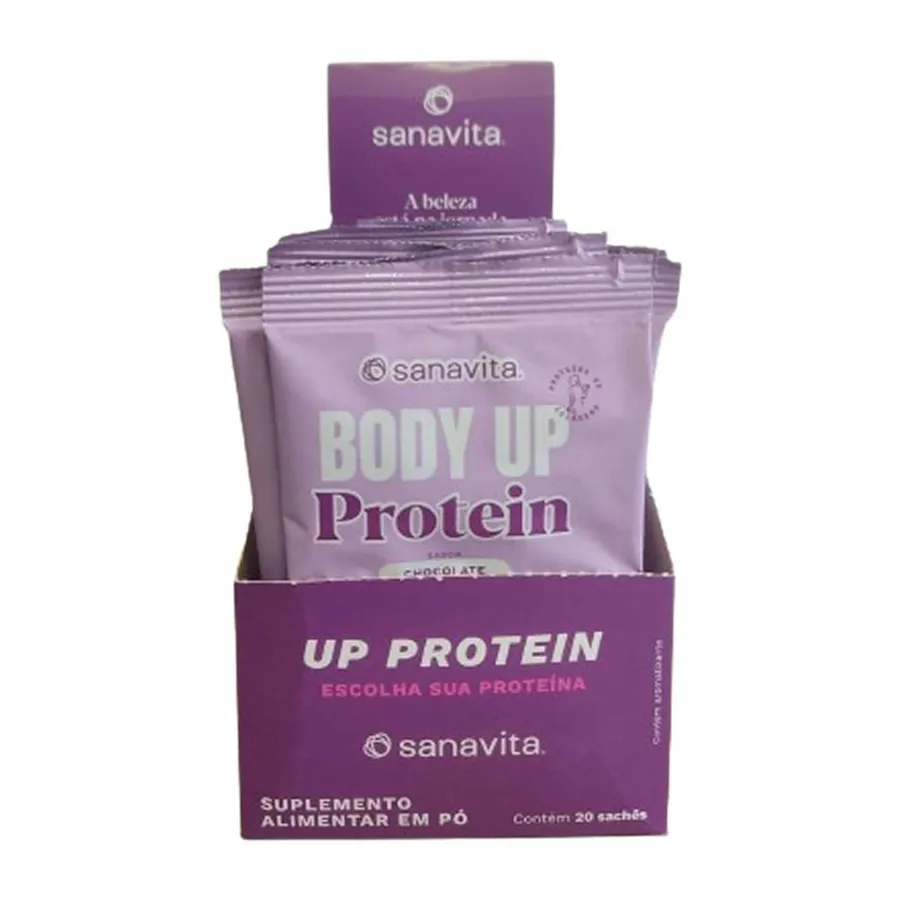 Sanavita Body Up Protein - 20 Sachês Chocolate 20g