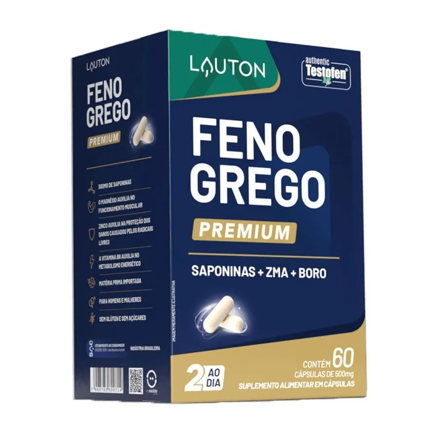Lauton Nutrition Feno Grego Premium - 60 Cápsulas