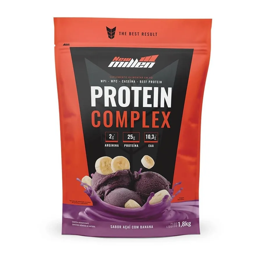 New Millen Protein Complex Premium - Refil Açaí com Banana 1800g