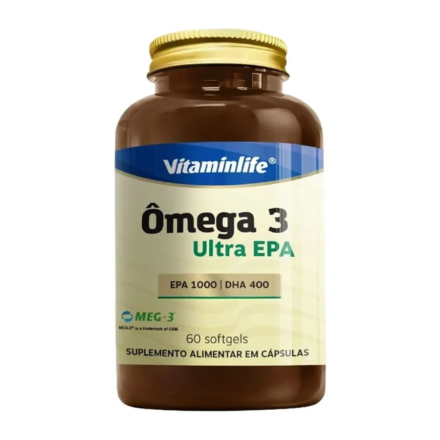 VitaminLife Ômega 3 Ultra EPA - 60 Softgels
