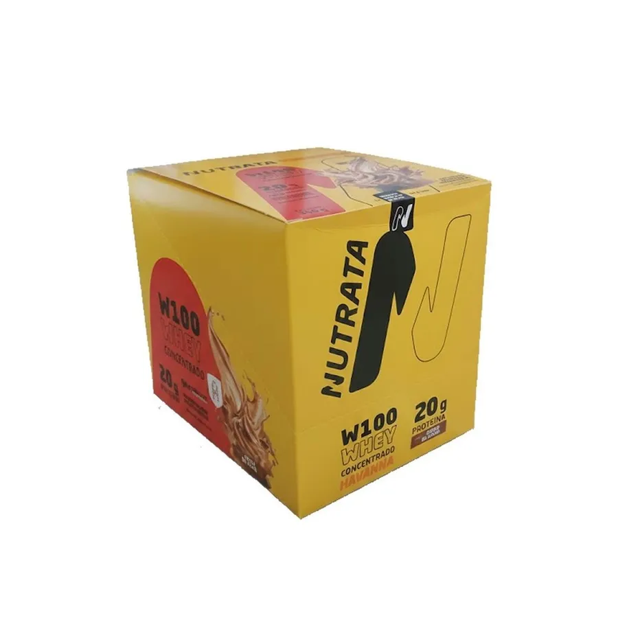 Nutrata W100 Whey Concentrado - 12 Sachês Dulce de Leche Havanna 30g