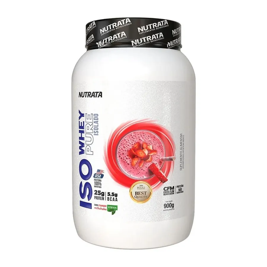 Nutrata Iso Whey Pure - Milshake de Morango 900g