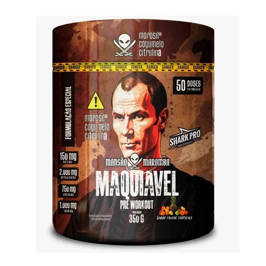 Shark Pro Maquiavel - Pré Treino Frutas Tropicais 350g