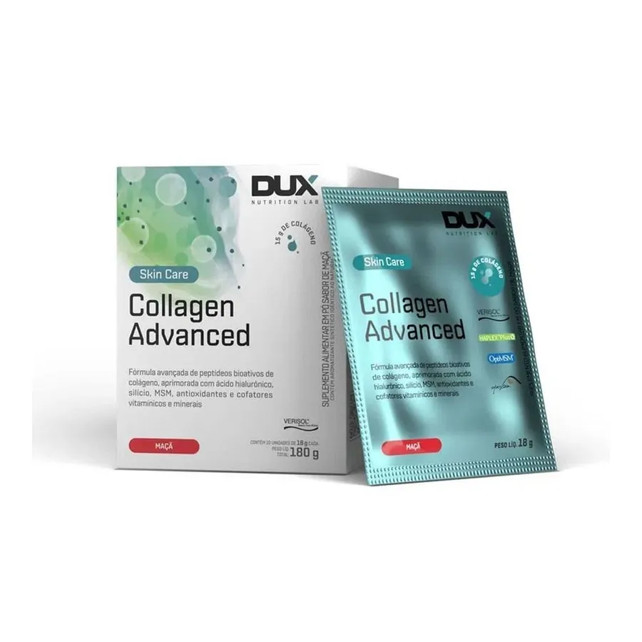 Dux Nutrition Collagen Advanced Verisol - 10 Sachês de Maçã 18g
