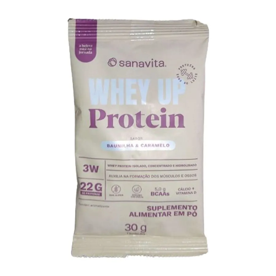 Sanavita Whey Up Protein - 1 Sachê Baunilha & Caramelo 20g