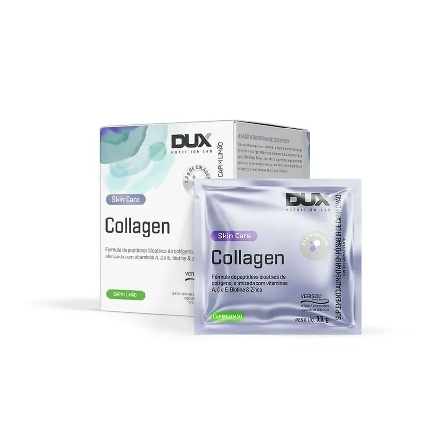 Dux Nutrition Collagen Verisol - 10 Sachê Capim Limão 11g