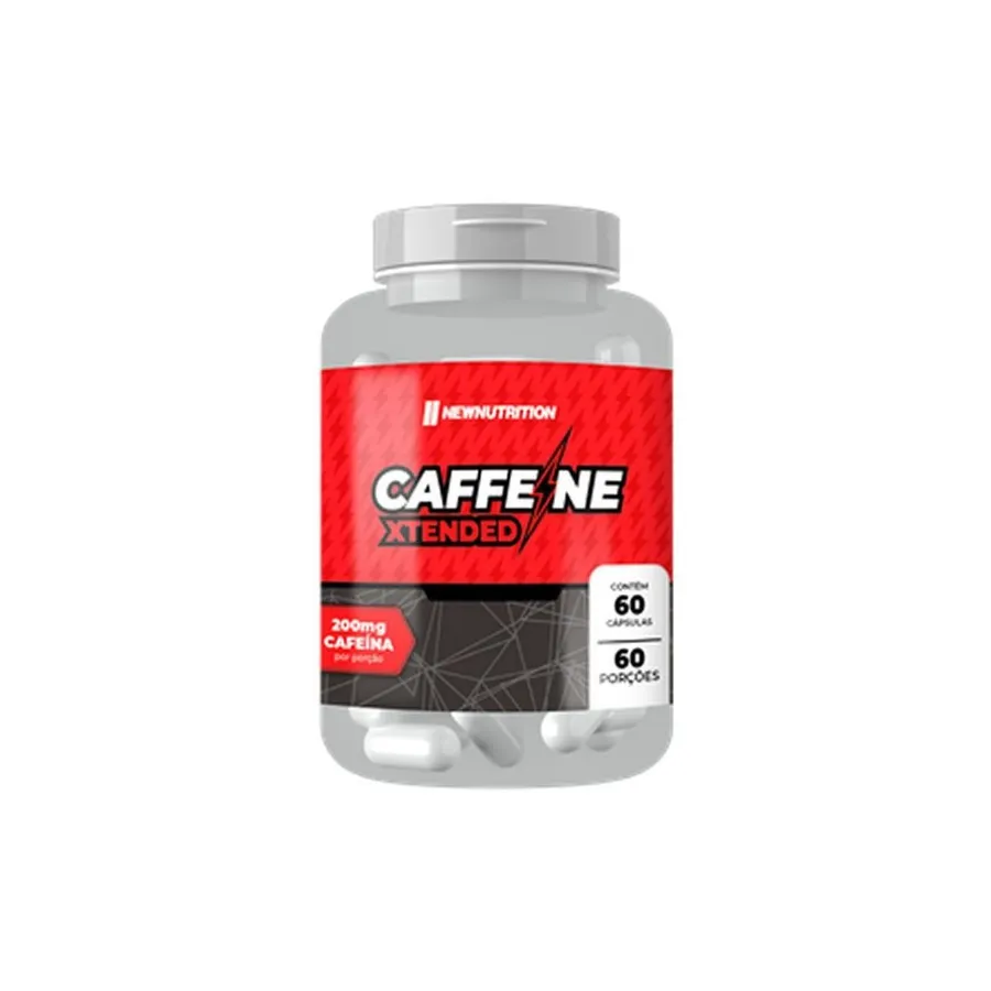 NewNutrition Caffeine - 200mg Xtended 60 Cápsulas