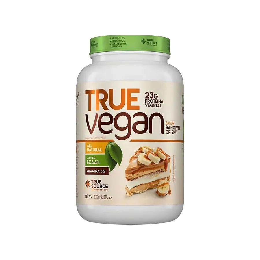 True Source True Vegan Proteína Vegetal - Banoffee Crispy 837g