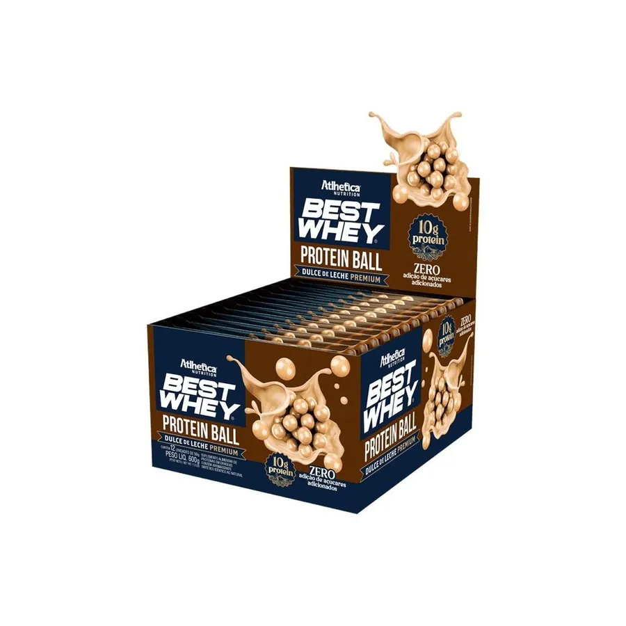 Atlhetica Nutrition Protein Ball Best Whey - Dulce de Leche Premium 12 unidades