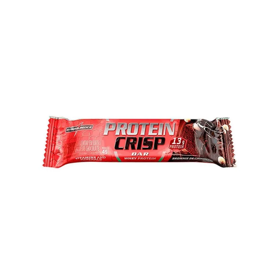 IntegralMédica Protein Crisp Bar - 1 Unidade de Brownie de Chocolate 45g