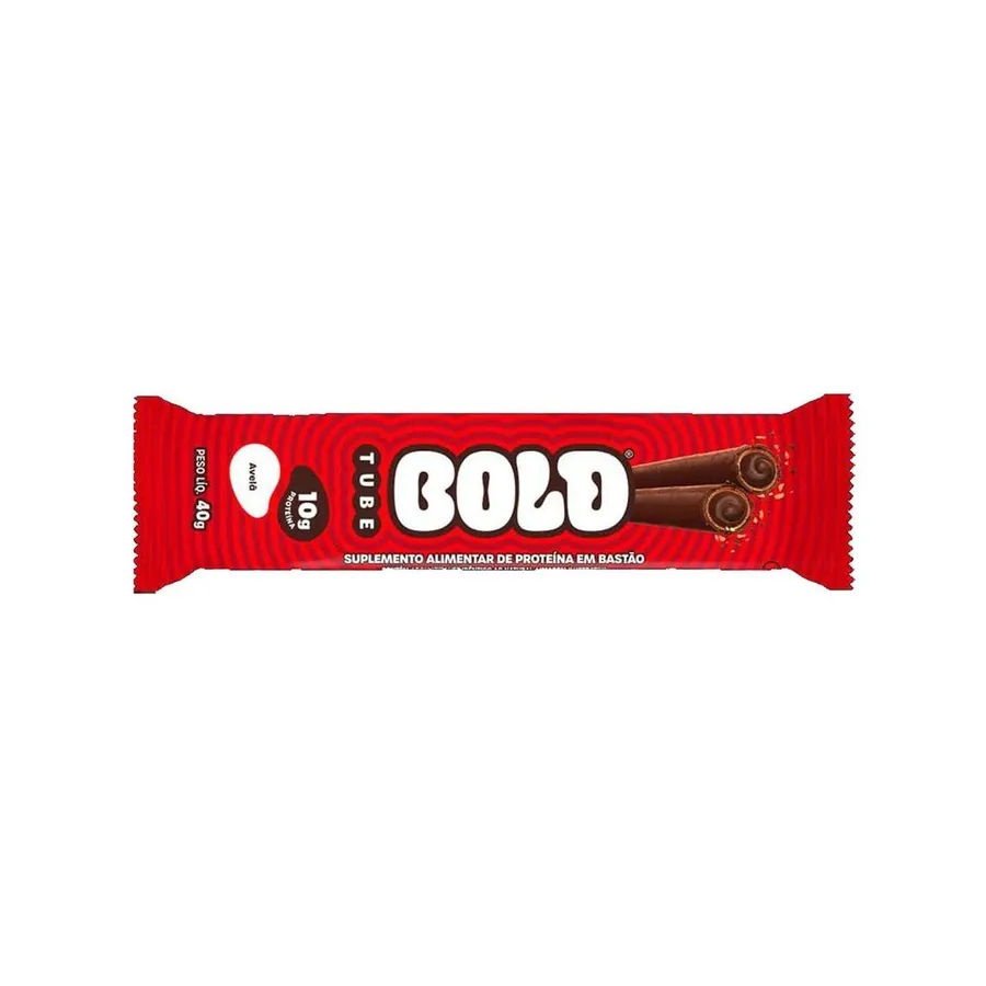 Bold Barra de Proteina Tube - 1 Unidade de Avelã 40g