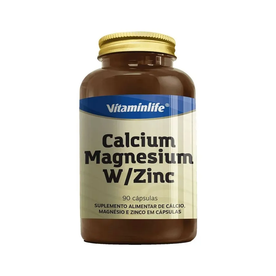 Vitaminlife Calcium, Magnesium W/Zinc - 90 cápsulas