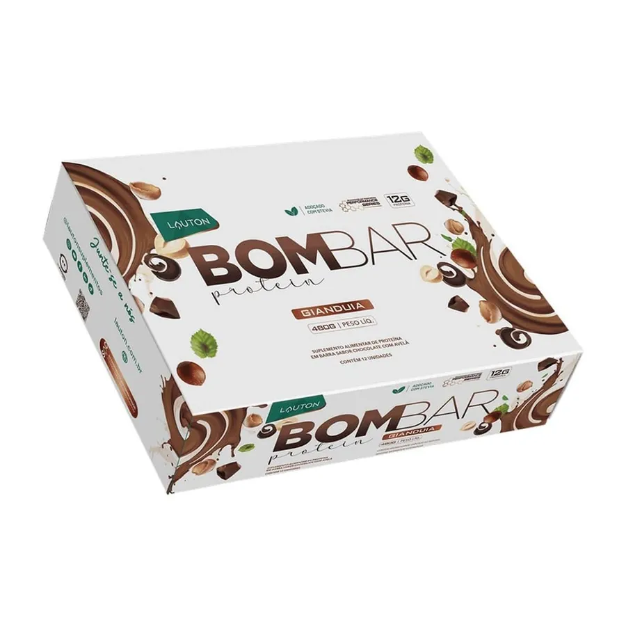 Lauton Nutrition Bombar Protein - 12 Unidades Gianduia 40g