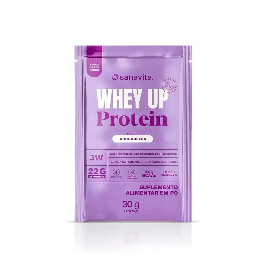 Sanavita Whey Up Protein - 1 Sachê Chocobelga 20g