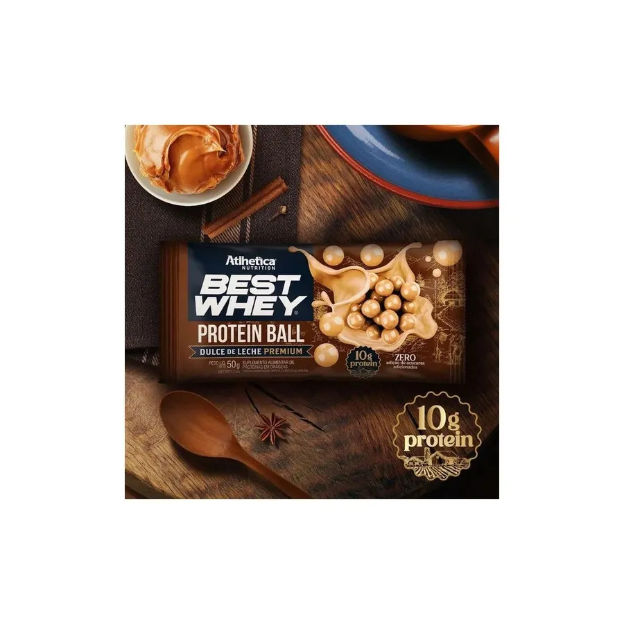 Atlhetica Nutrition Best Whey Protein Ball - 1 unid Dulce de Leche Premium 50g