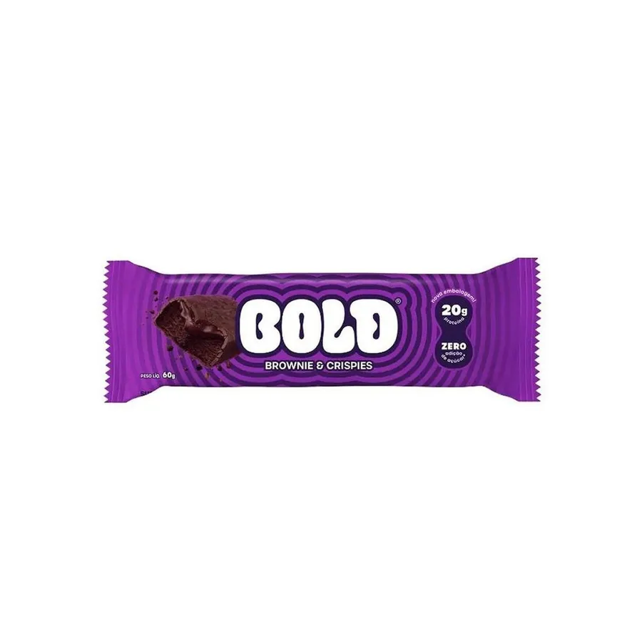 Bold Barra de Proteína - 1 Unidade Brownie & Crispies 60g