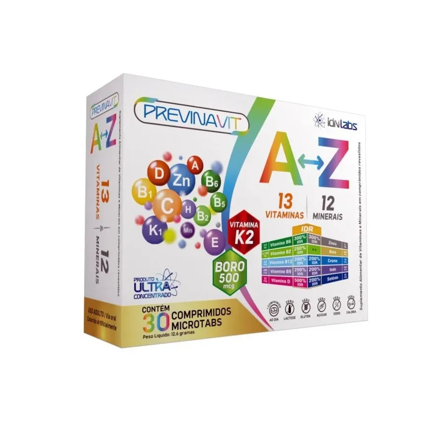 Idn Labs Previnavit Ultra AZ - 30 Comprimidos