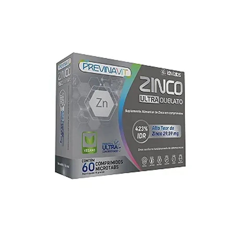 IDN Labs Previnavit C Zinco Quelato Ultra Concentrado - 60 Comprimidos Microtabs