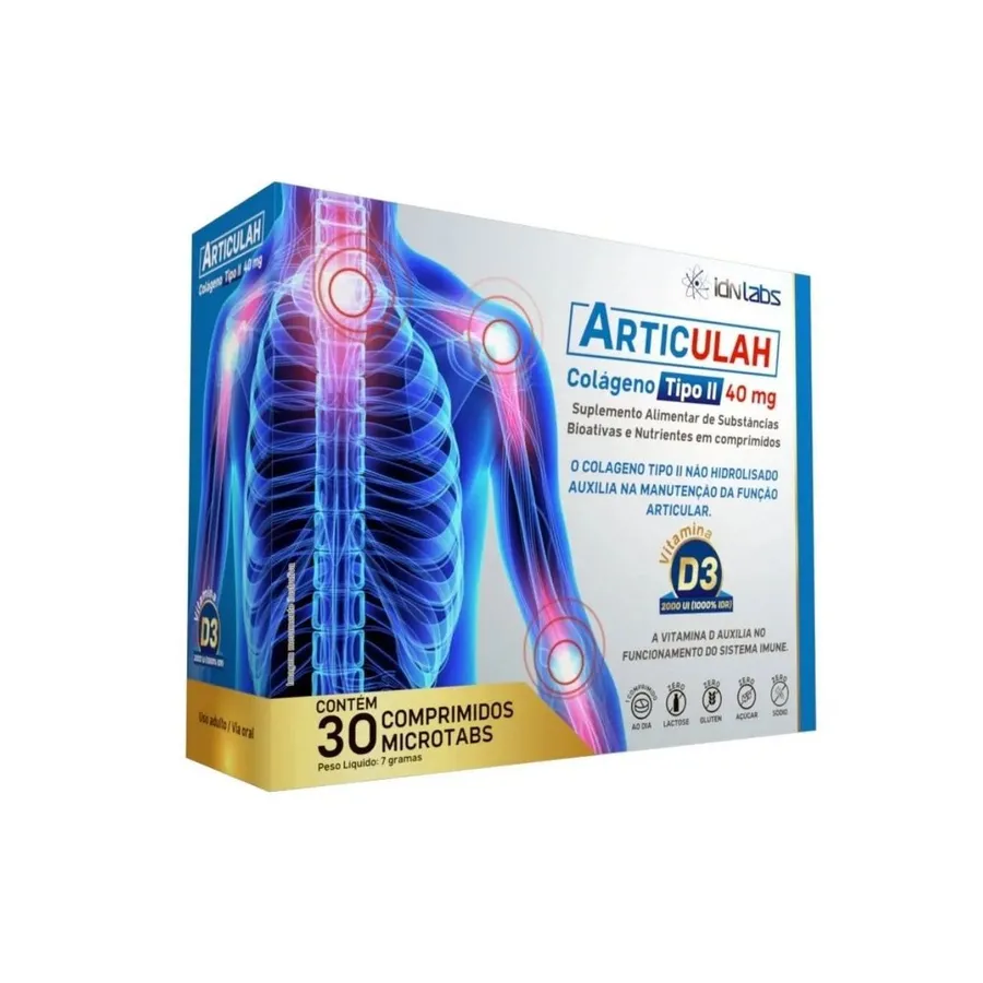 IDN Labs Articulah Colágeno Tipo II - 30 Comprimidos