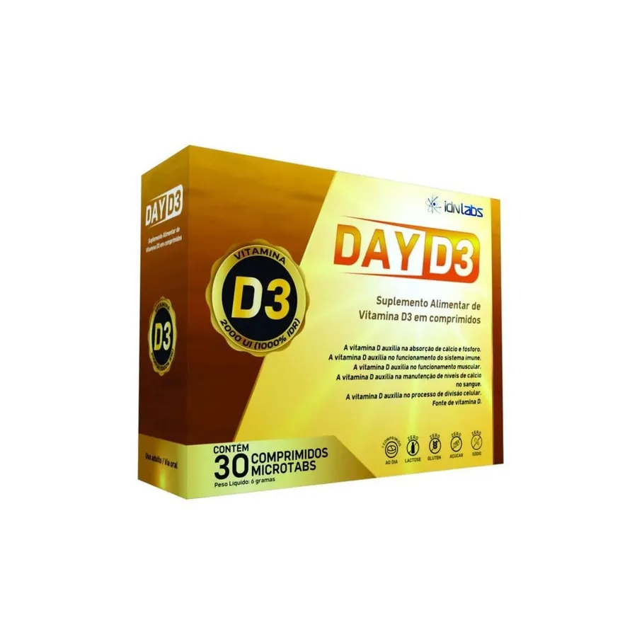 IDN Labs Day D3 - 30 Comprimidos Microtabs