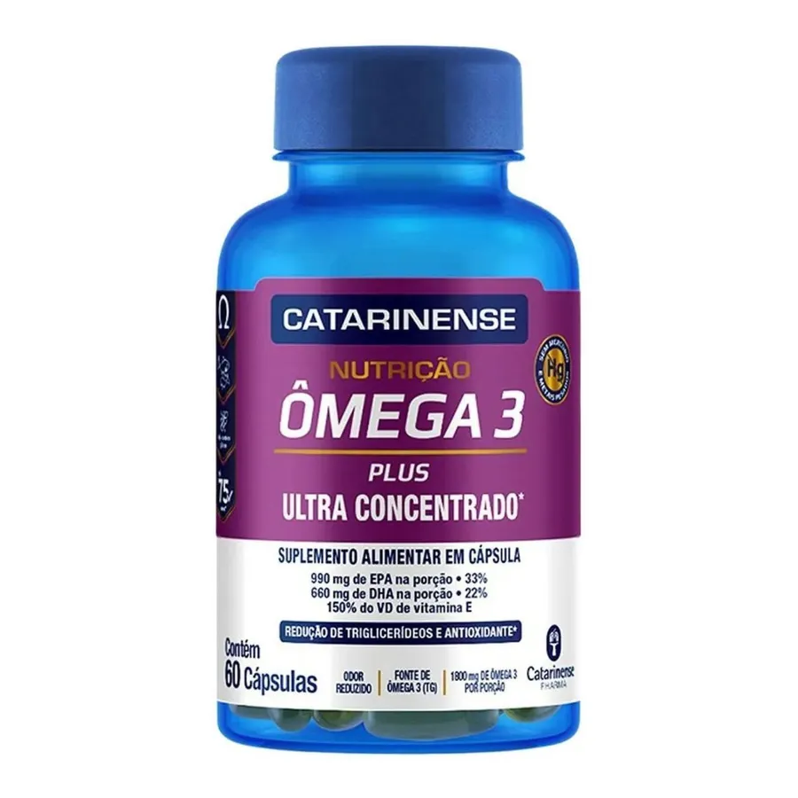 Catarinense Nutrição Ômega 3 Plus - 60 Cápsulas