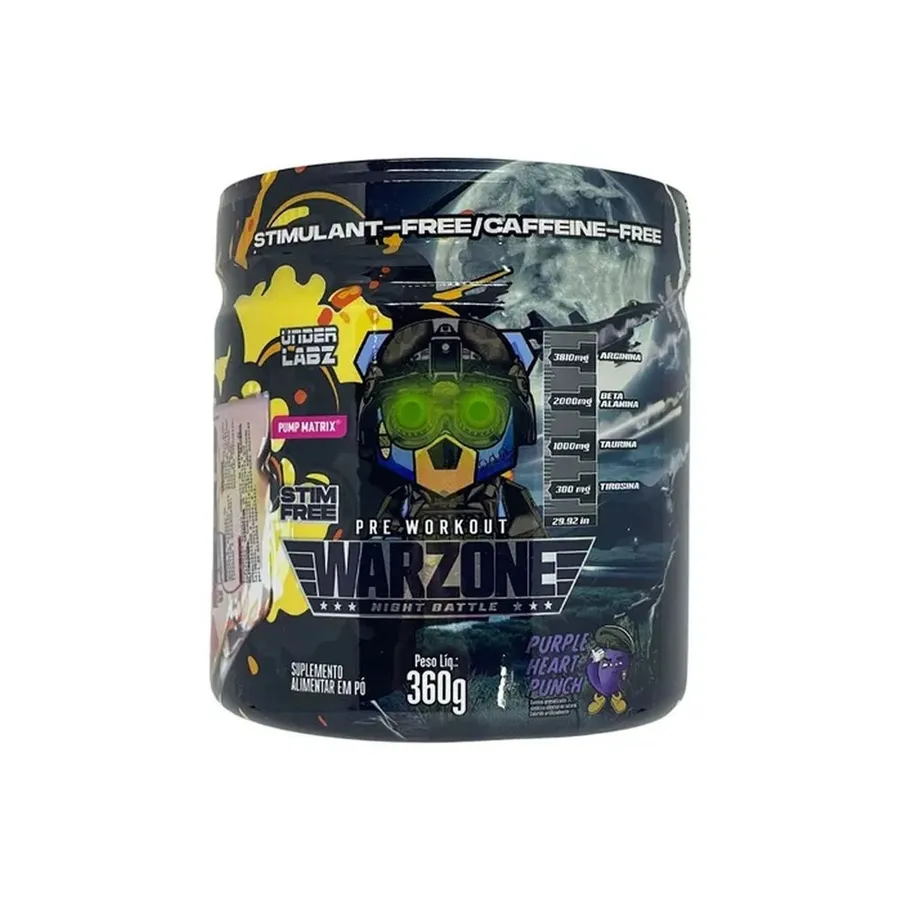 Under Labz Warzone Night Battle Pré-Treino - Purple Heart Punch 360g
