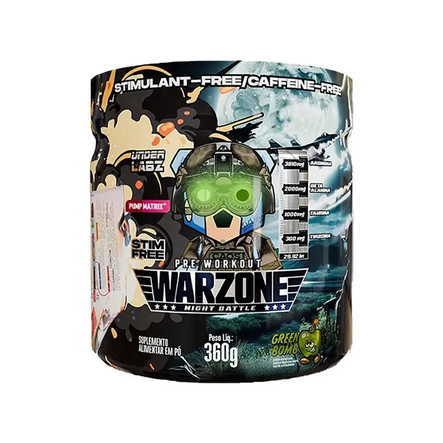 Under Labz Warzone Night Battle Pré-Treino - Green Bomb 360g