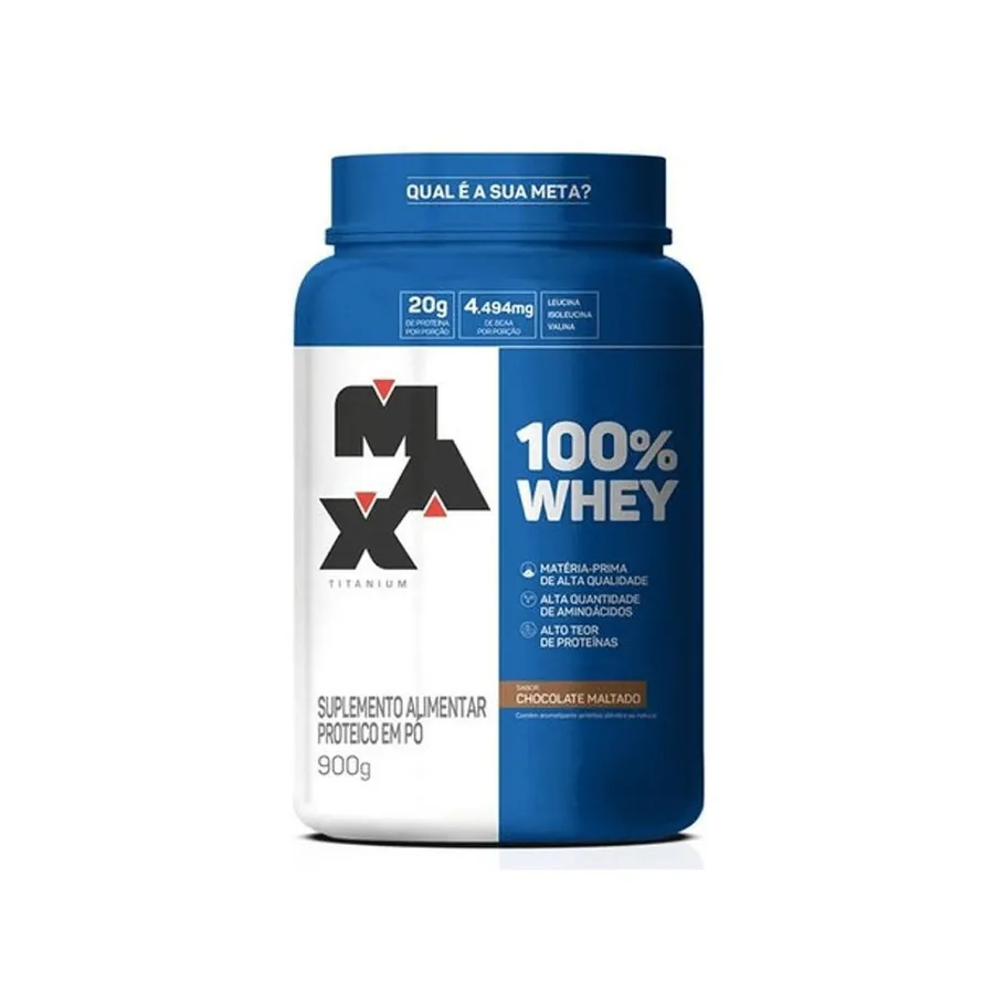 Max Titanium 100% Whey - Chocolate Maltado 900g