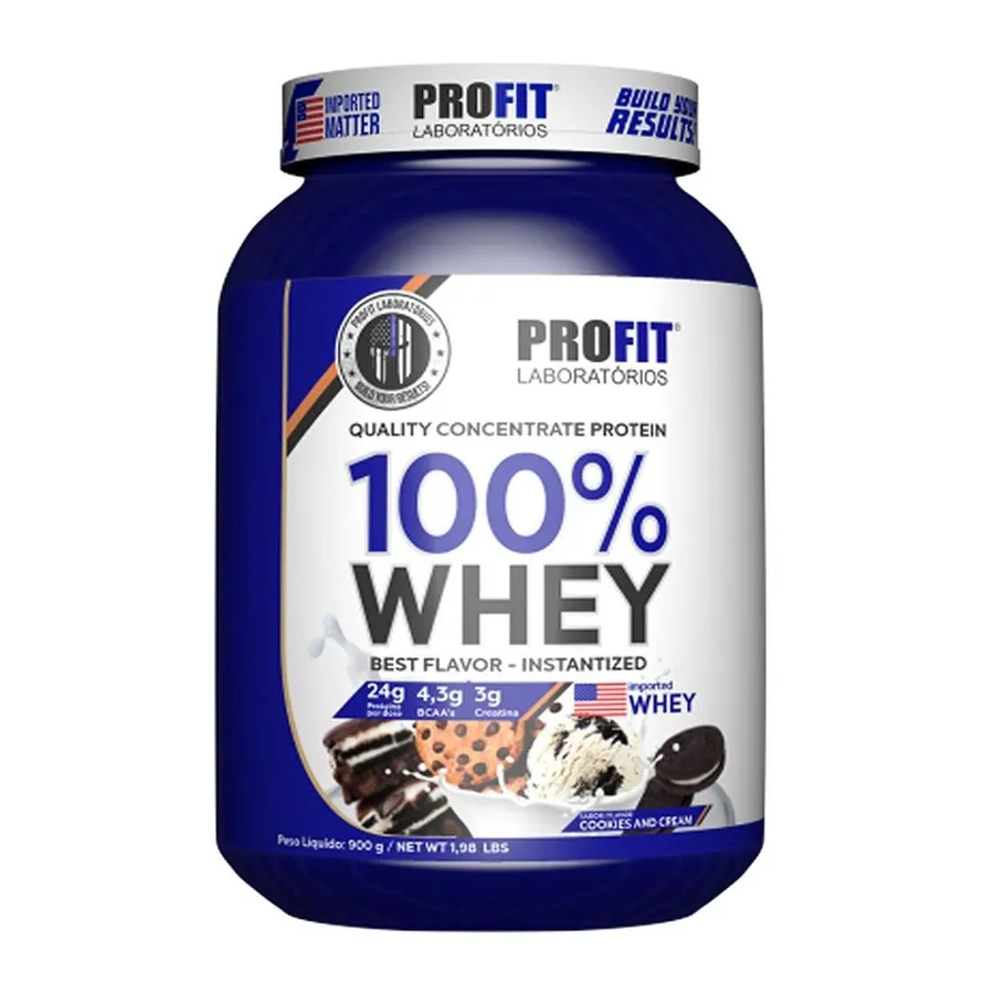 Profit 100% Whey Concetrate - Cookies e Cream 900g
