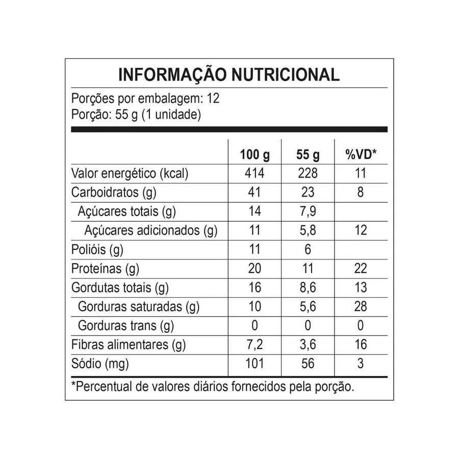 Bodyaction Protein Bar - 1 Unidade 55g — foto 3